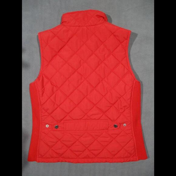 Lauren Ralph Lauren M Coral Quilted Zip Front Equestrian Riding Vest Gilet - Picture 6 of 8